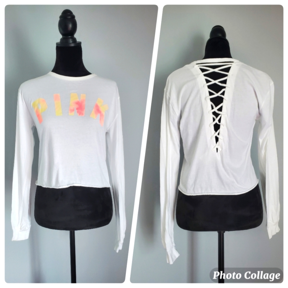 VS PINK Strappy Back Long Sleeve